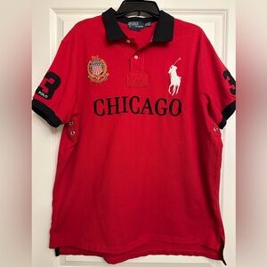 Ralph Lauren Vintage Red Chicago Polo Shirt